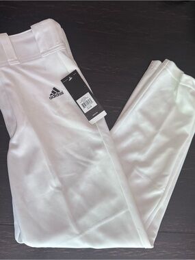 Adidas Boys Triple Stripe Aeroready Open Bottom baseball Pants M